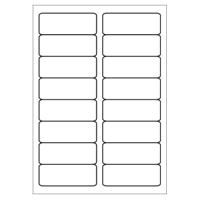 A4 etiketten 88,9 x 33,8 mm wit 100 vel huismerk