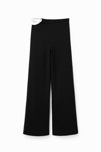 Broek met cut-out en ketting - BLACK - XL