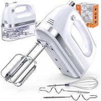 Cuisimax Handmixer met 5 standen en Turbo functie - Extra Krachtig 400W - Incl. Klopgardes & Kneedhaken