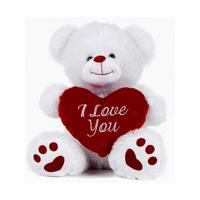 Valentijn knuffel beertje - hartje I Love You - 27 cm - pluche - knuffelbeer