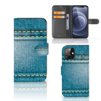 iPhone 12 | 12 Pro (6.1") Wallet Case met Pasjes Jeans