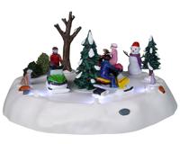 Snowmobile Fun B/O (4.5V) Kerst - Lemax