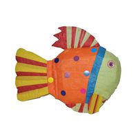 Gekleurde vis pinata 60 cm   -