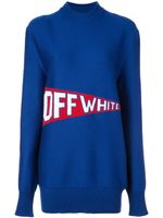 Off-White pull à logo - Bleu - thumbnail