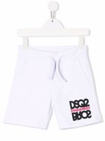 DSQUARED2 KIDS short à logo imprimé - Blanc - thumbnail