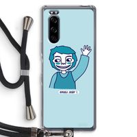 Zwaai: Sony Xperia 5 Transparant Hoesje met koord