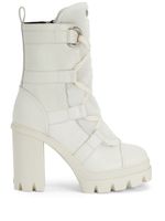 Giuseppe Zanotti bottines Leyre en cuir - Blanc - thumbnail