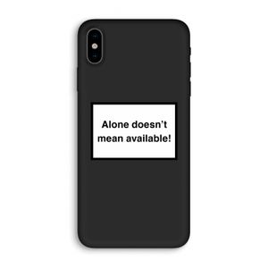 Alone: iPhone XS Biologisch afbreekbaar hoesje