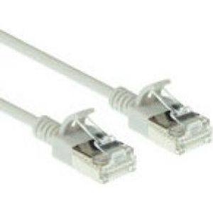 ACT Grijze 2 meter LSZH U/FTP CAT6A datacenter slimline patchkabel snagless met RJ45 connectoren