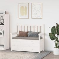 Bankje 112,5x51,5x96,5 cm massief grenenhout wit