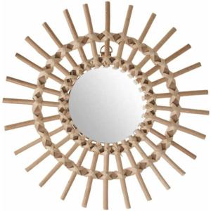 Wandspiegel - rond - rotan - D30 cm - bohemian/boho spiegel