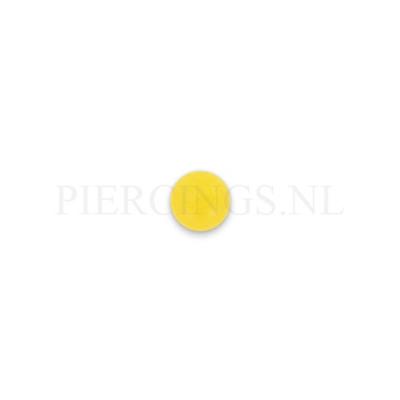 Balletje 1.6 mm acryl geel 5 mm