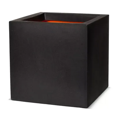 Capi pot vierkant Urban Smooth - 50 cm zwart