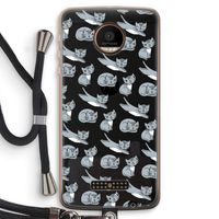 Poezen: Motorola Moto Z Force Transparant Hoesje met koord