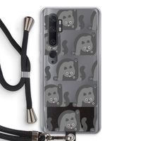 Cats: Xiaomi Mi Note 10 Pro Transparant Hoesje met koord