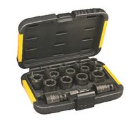 DeWalt Accessoires Doppenset 17-delig (6,8,10,11,12,13,14,16,17,18,19,20,21,22,24,27mm & 1/4" naar 1/2" Adapter) - DT7506-QZ - thumbnail