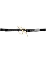 Blumarine ceinture à logo - Noir