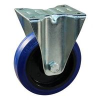 Bokwiel | 100 mm | Elastisch blauw rubberen band | Kunststof velg - thumbnail
