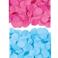 2 kilo fuchsia roze en blauwe papier snippers confetti mix set feest versiering