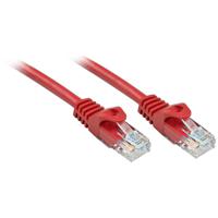 LINDY 48187 RJ45 Netwerkkabel, patchkabel CAT 6 U/UTP 10.00 m Rood 1 stuk(s) - thumbnail