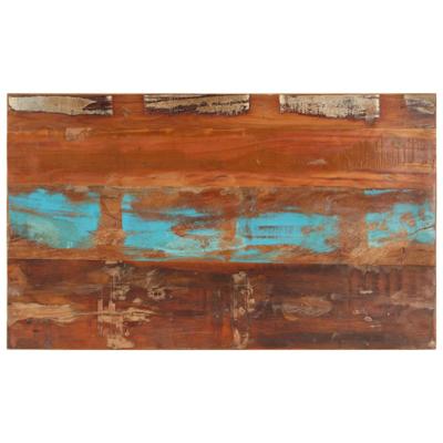 Tafelblad rechthoekig 15-16 mm 60x100cm massief gerecycled hout