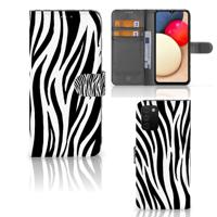 Samsung Galaxy A03s | Telefoonhoesje | Met pasjeshouder | Zebra