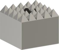 Bosch Accessoires Bouchardeerkop 60 x 60 mm, 5 x 5 1st - 1618623205