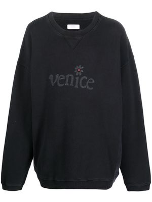 ERL sweat Venice en coton - Noir