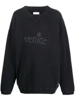 ERL sweat Venice en coton - Noir