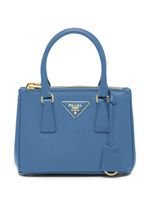 Prada mini sac Galleria en cuir - Bleu