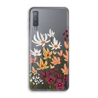 Painted wildflowers: Samsung Galaxy A7 (2018) Transparant Hoesje