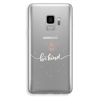 Be(e) kind: Samsung Galaxy S9 Transparant Hoesje