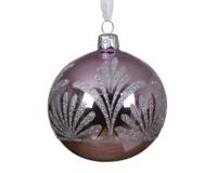 Kerstballen glas d8 cm fris lila P Decoris - Decoris