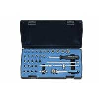Dopsleutelset 20 ITU-3 36-delig 1/4 inch sleutelwijdtes 4-14 mm aantal tanden 72 Dopsleutelset 20 ITU-3 36-delig 1/4 inch sleutelwijdtes 4-14 mm aantal tanden 72