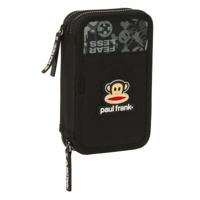 Dubbele etui Paul Frank Join the fun Zwart 12.5 x 19.5 x 4 cm (28 Onderdelen) - thumbnail