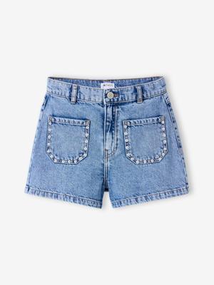 Denim short lichtblauw
