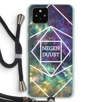 Negenduust ruimte: Pixel 5a 5G Transparant Hoesje met koord