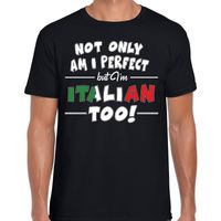 Not only perfect Italian / Italie t-shirt zwart voor heren - thumbnail