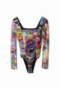 Body met retro patch - MATERIAL FINISHES - XL