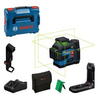 Bosch Professional GLL 12V-100-33 CG Kruislijnlaser groen 3x360° 12V 2.0Ah in L-Boxx - 0601065401 Bosch Professional GLL 12V-100-33 CG Kruislijnlaser groen 3x360° 12V 2.0Ah in L-Boxx - 0601065401