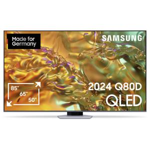 Samsung Neo QLED 4K QN80D QLED-TV 125 cm 50 inch Energielabel G (A - G) CI+*, DVB-T2 HD, WiFi, UHD, Smart TV, QLED Zwart, Zilver