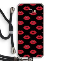 Lips: Samsung Galaxy J4 Plus Transparant Hoesje met koord