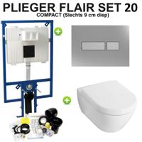 Plieger Flair Compact set20 Chroom/Matchroom (Meerprijs €30,00)