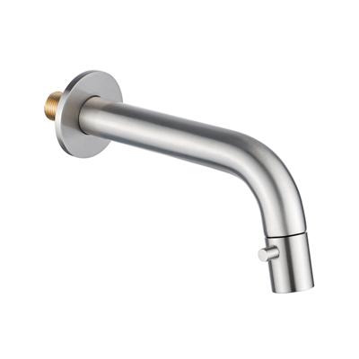 Fortifura Calvi Fonteinkraan - inbouw - uitloop 19.5cm - inkortbaar - PVD - Geborsteld RVS PVD (RVS) SW1108829