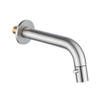 Fortifura Calvi Fonteinkraan - inbouw - uitloop 19.5cm - inkortbaar - PVD - Geborsteld RVS PVD (RVS) SW1108829 Fortifura Calvi Fonteinkraan - inbouw - uitloop 19.5cm - inkortbaar - PVD - Geborsteld RVS PVD (RVS) SW1108829