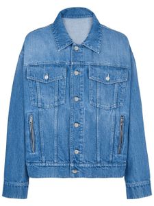 Balmain x Pokémon veste en jean à imprimé Pikachu - Bleu