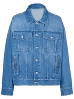 Balmain x Pokémon veste en jean à imprimé Pikachu - Bleu