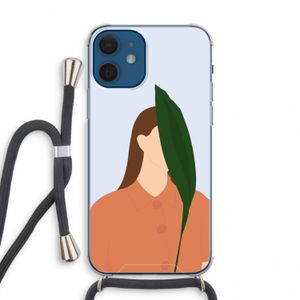 Leaf: iPhone 12 mini Transparant Hoesje met koord