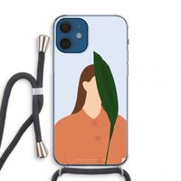 Leaf: iPhone 12 mini Transparant Hoesje met koord