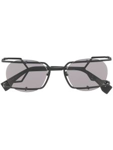 Marcelo Burlon County of Milan Eyewear lunettes de soleil Mutisia à monture ronde - Noir